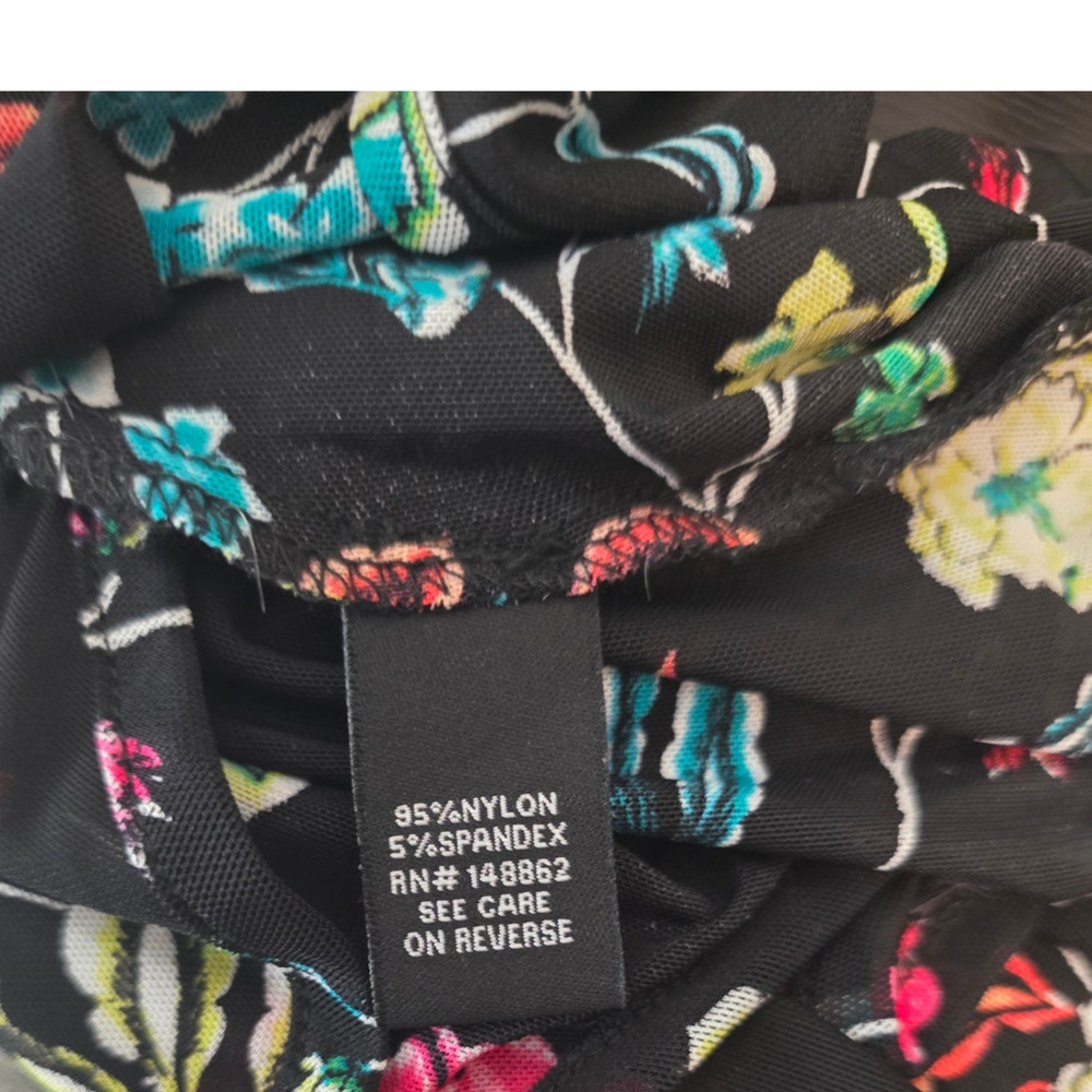 Torrid Open Long Line Floral Lightweight Women's Cardigan 1/2 1X/2X - Picture 5 of 6